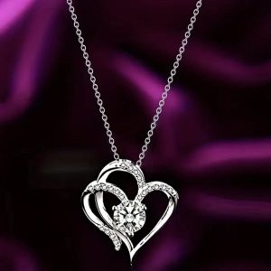 Double "Romantic" Heart Pendant