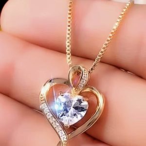18k Yellow Gold Heart Pendant