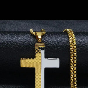 Gold/Silver Stainless Cross