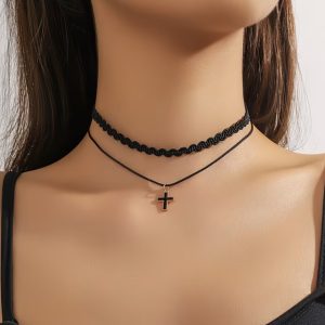 Cross Double Layer Choker